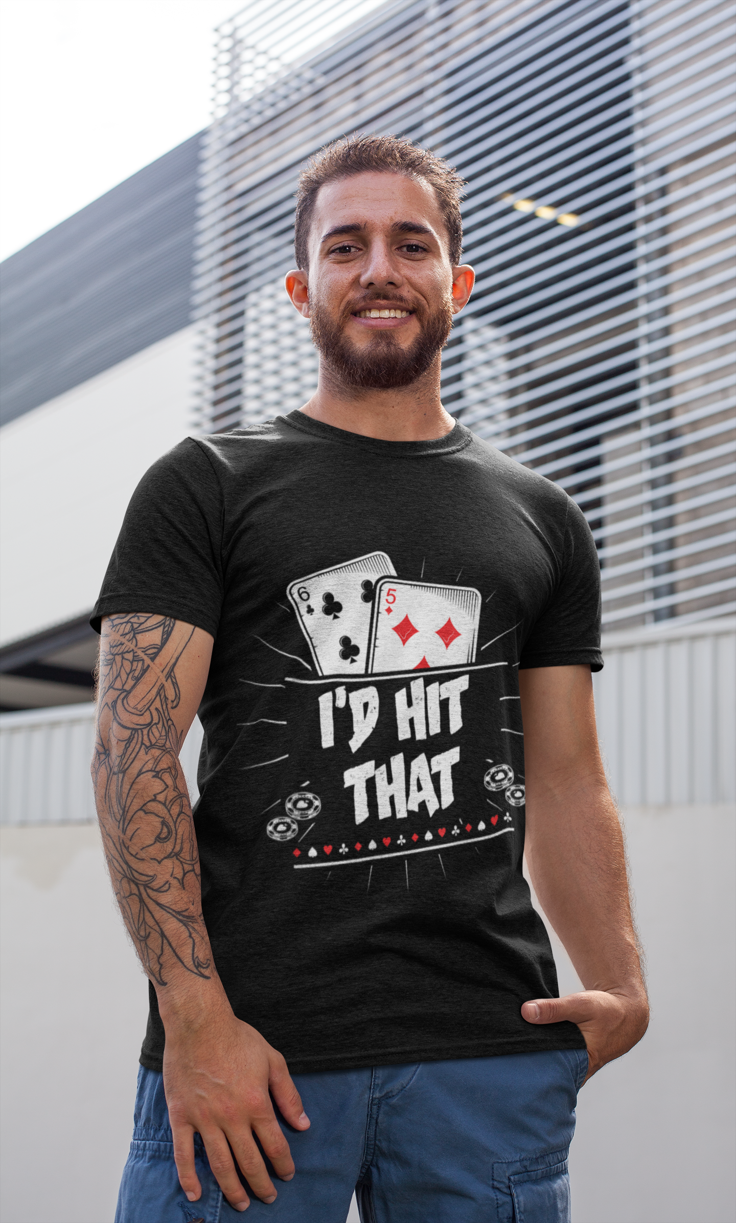 I'd Hit that (alternate) Gambling Shirt, On Person