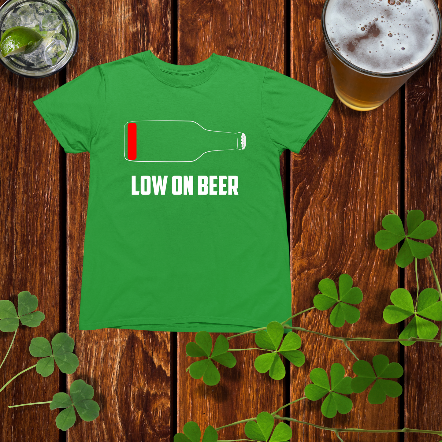 Low On Beer Gambling Shirt