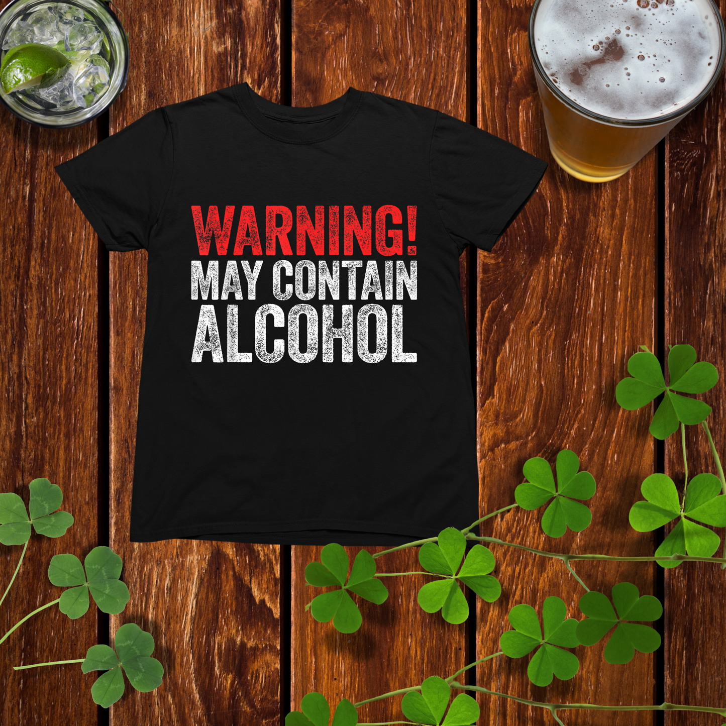 Warning! May Contain Alcohol Alternate Drinking Shirt