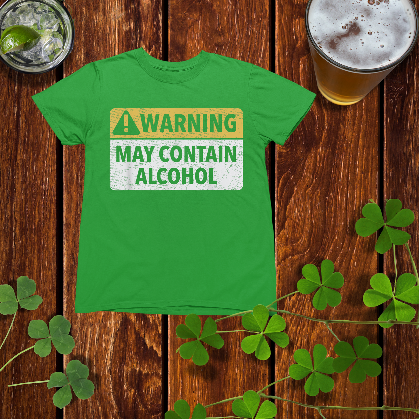 Warning! May Contain Alcohol Drinking Shirt