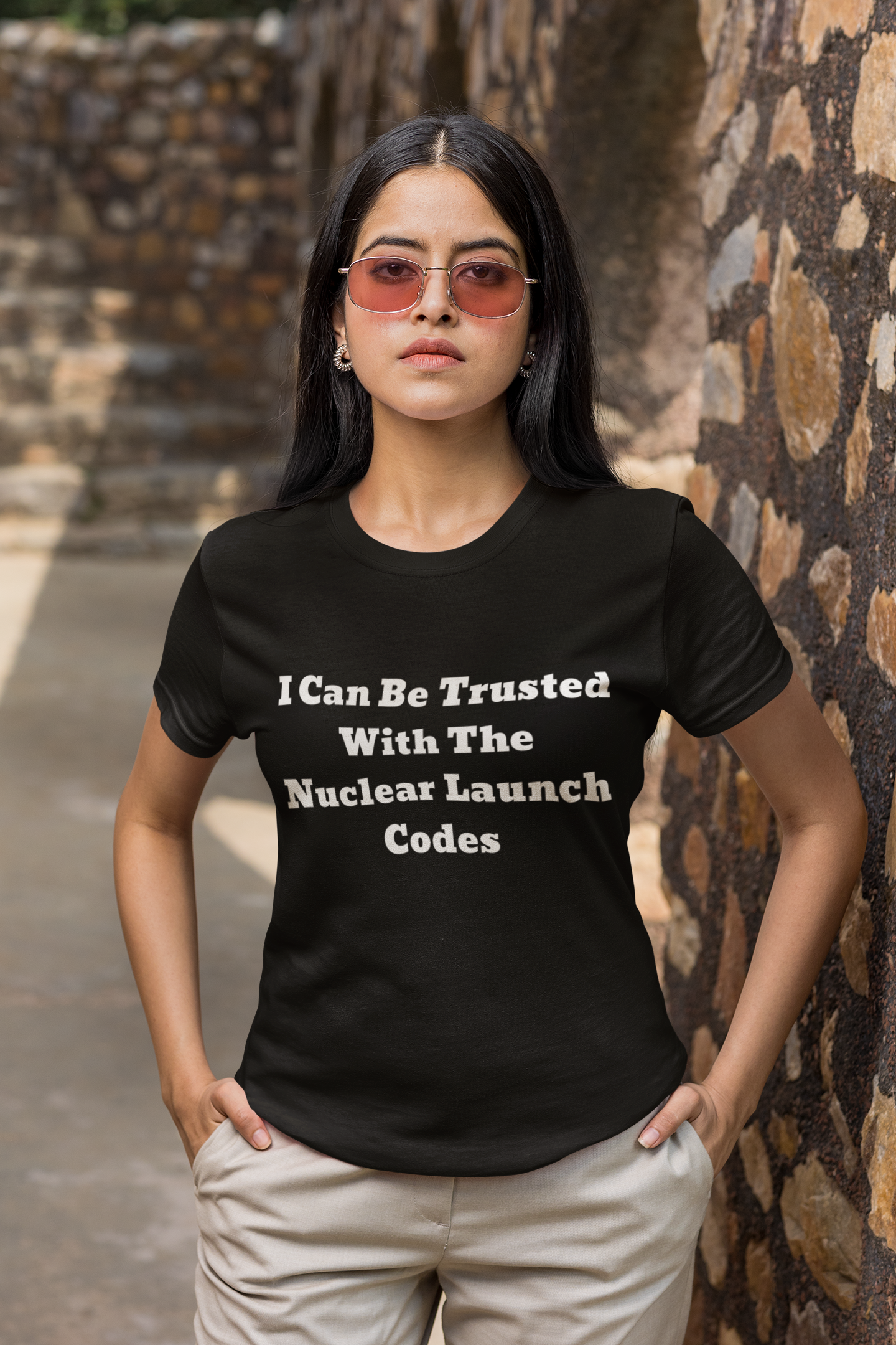 I Can Be Trusted With The Nuclear Launch Codes T-shirt